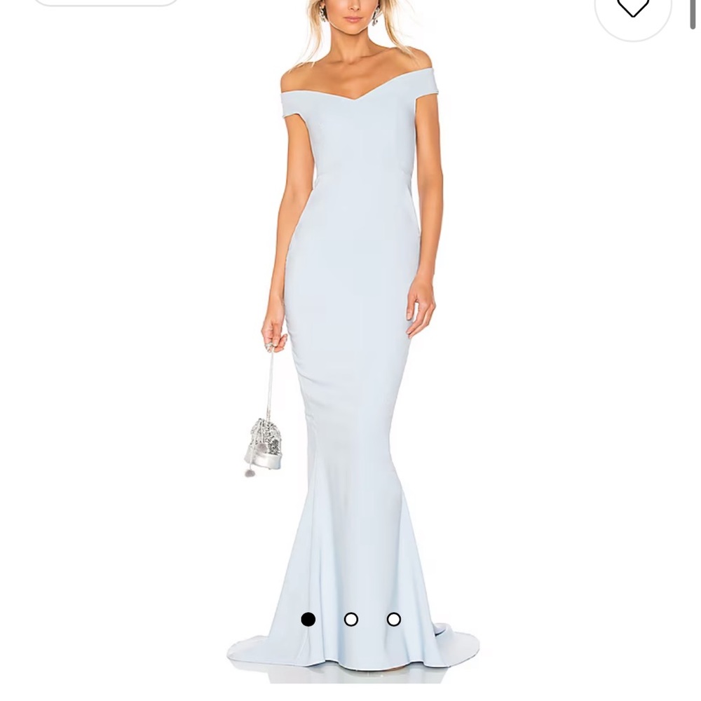 Nookie x Revolve Allure Gown in Dusty Blue